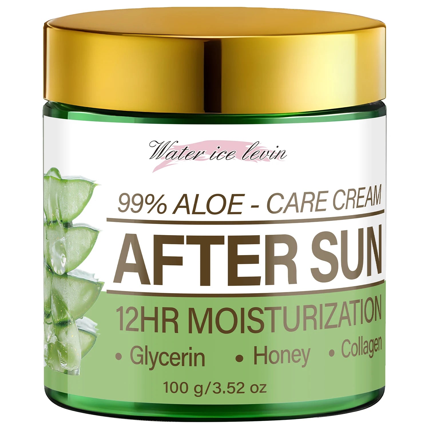 99% Aloe Vera After Sun Cream Moisturizer with Collagen and Glycerin - 11