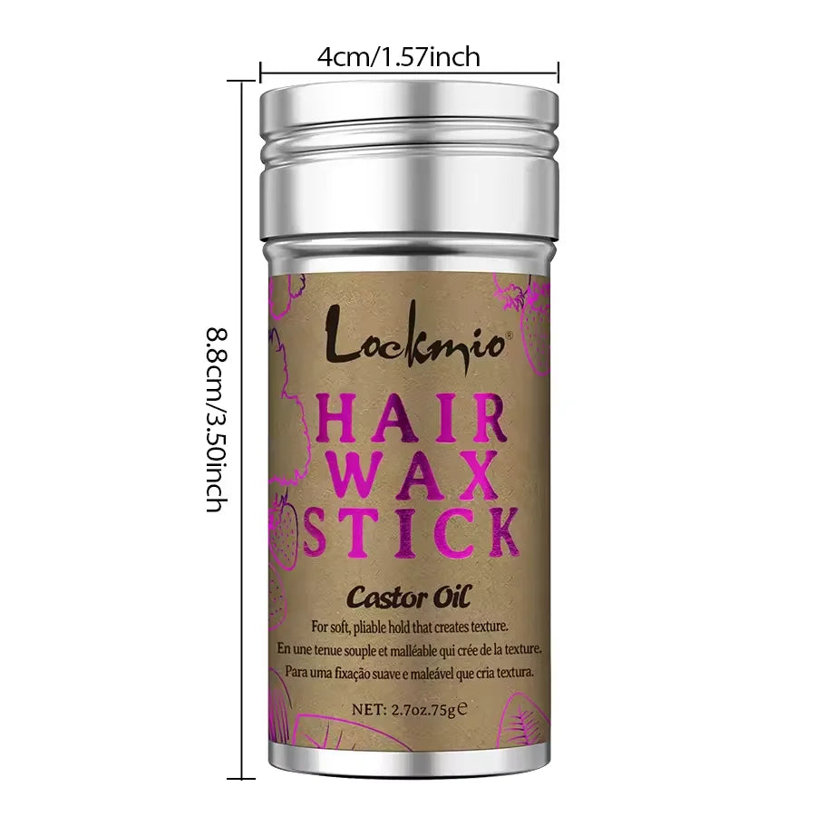 75g Castor Oil Hair Wax Stick for Frizz Control and Edge Styling - 6