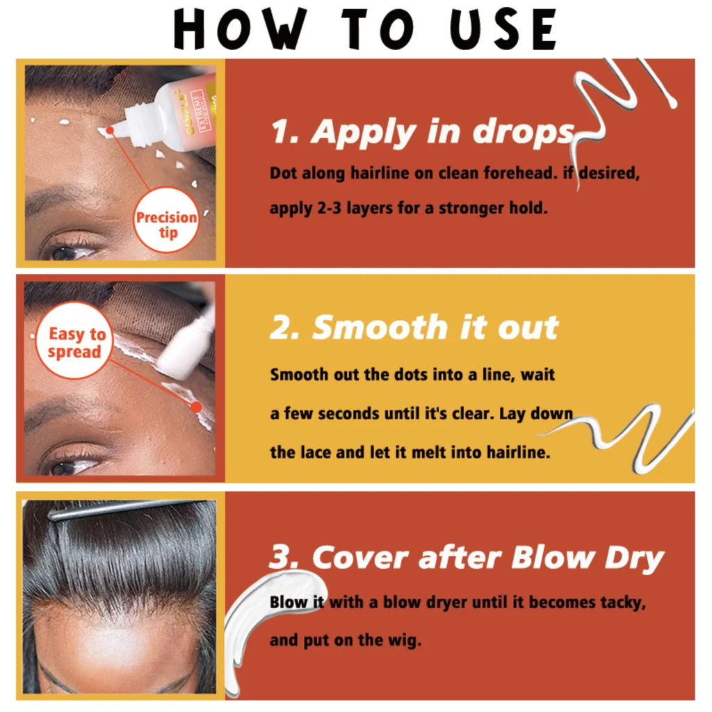 Invisible Waterproof Lace Wig Adhesive Glue for Poly and Lace Systems