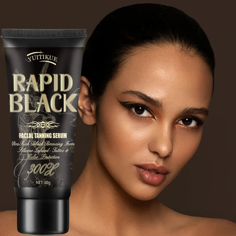 YUITIKUE Rapid Black Self-Tanning Bronzing Cream for Face and Body - 1
