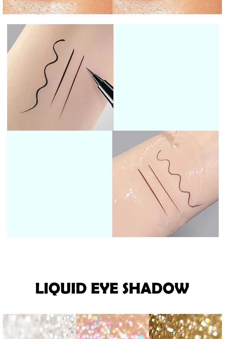 Peifen Double Head Liquid Eyeliner and Glitter Eyeshadow Pen
