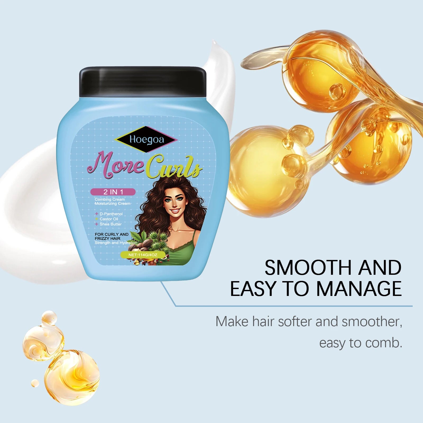 Hoegoa Combing and Moisturizing Hair Cream 114g