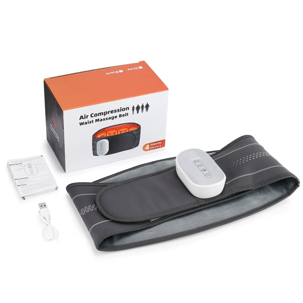 Cordless Heated Back Massage Belt with Air Compression