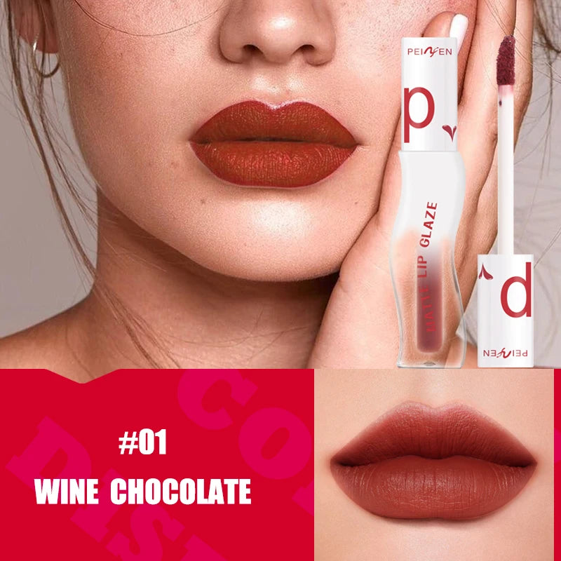 Long Lasting Matte Lipstick Waterproof Non Stick Lip Glaze