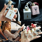 Car Air Freshener Hanging Perfume Diffuser Bottle for Vehicle Interior