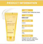 Collagen and Turmeric Overnight Wrapping Peel Off Face Mask Duo