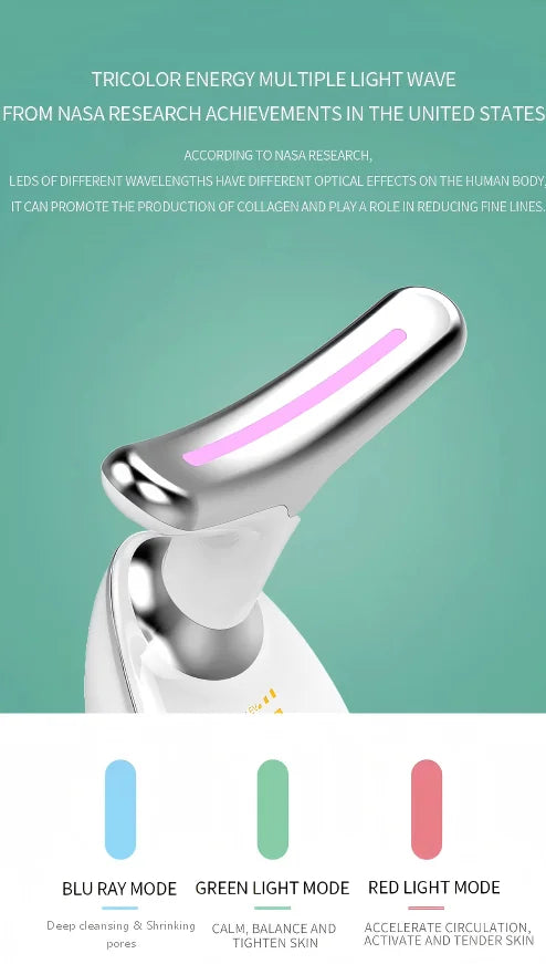 LED Red Light Facial and Neck Sculpting Massager - 11