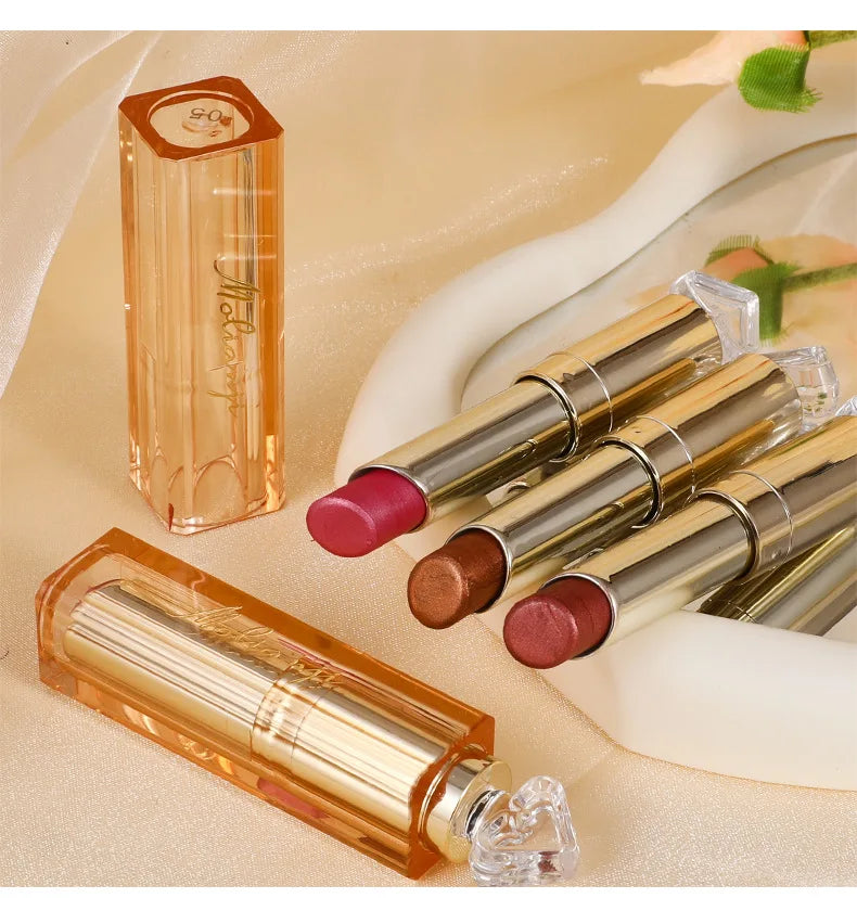Shiny Lipstick Waterproof Long Lasting Glitter Lip Gloss