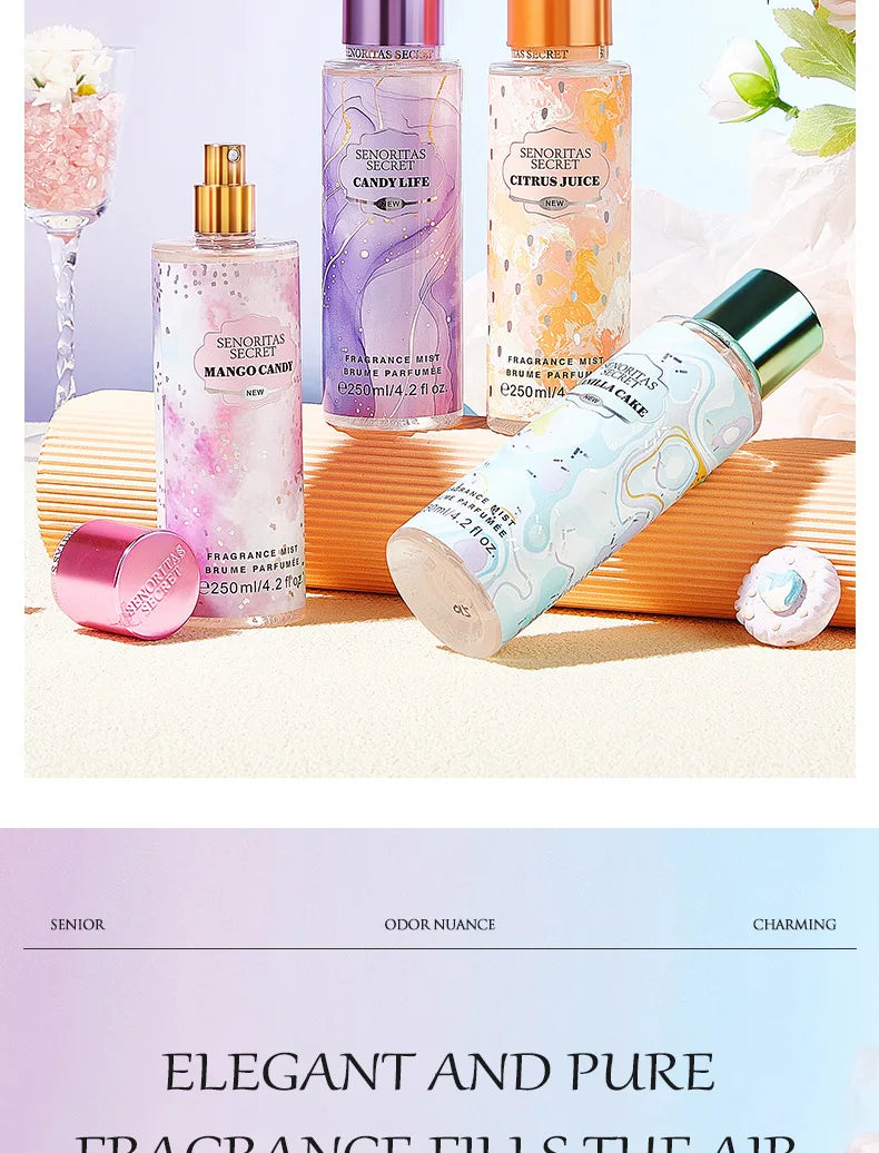 Senoritas Secret Fragrance Body Spray Long Lasting Scent Deodorant 250ml - 8