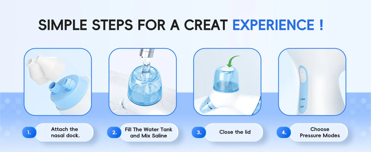 Electric Nasal Irrigation and Water Flosser Combo Set