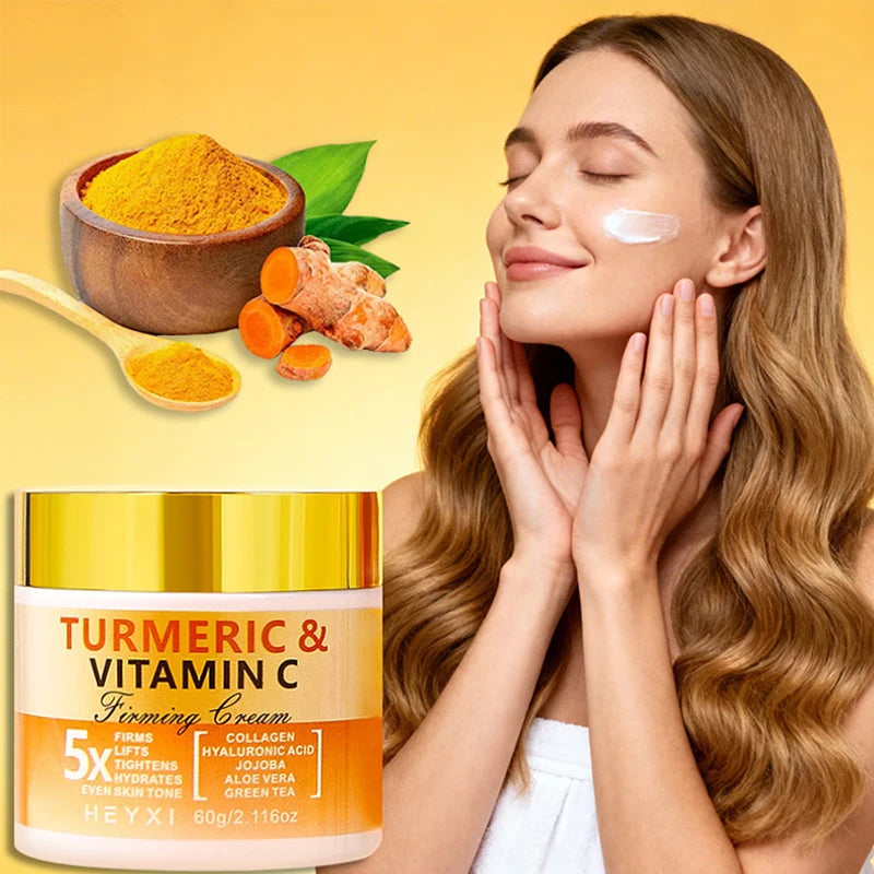 Turmeric Vitamin C Firming Face Cream Moisturizing Anti Aging Skincare