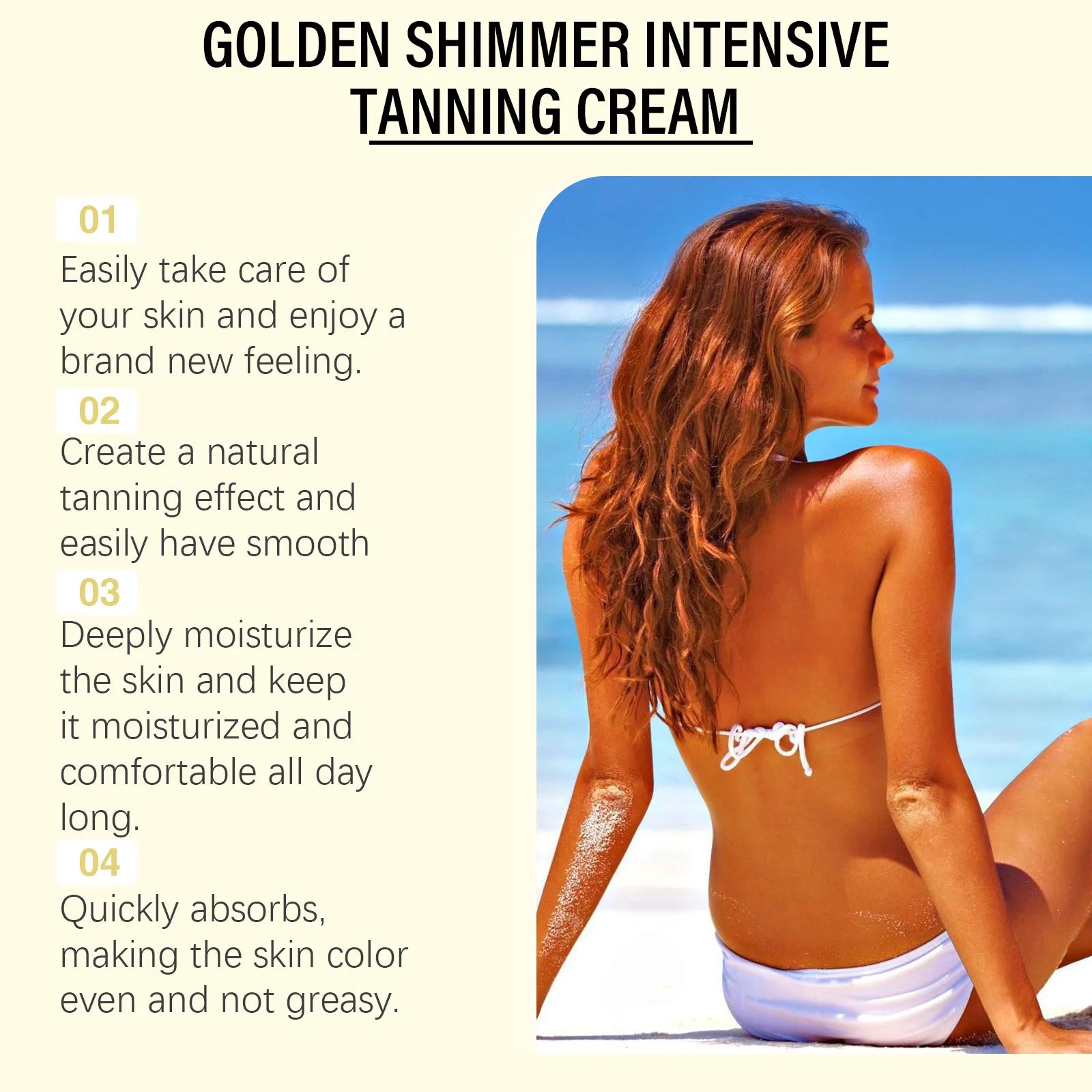 Intensive Tanning Accelerator Cream for Face and Body - 15