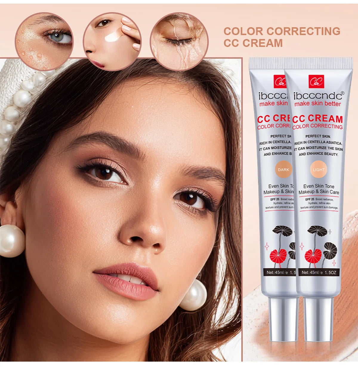 Color Correcting CC Cream with Moisturizing SPF Protection - 10