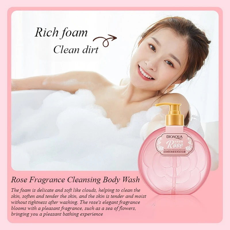 Floral Scented Moisturizing Body Wash Cleansing Shower Gel - 5