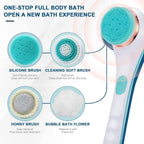 Electric Rotating Back Scrubber and Exfoliating Shower Brush