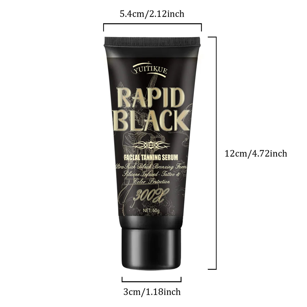 YUITIKUE Rapid Black Self-Tanning Bronzing Cream for Face and Body