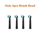 Rechargeable Rotating Electric Toothbrush with 4 Replacement Heads