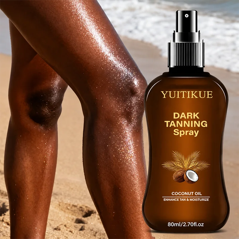 YUITIKUE Hydrating Coconut Dark Tanning Mist Self Tanning Spray 80ml