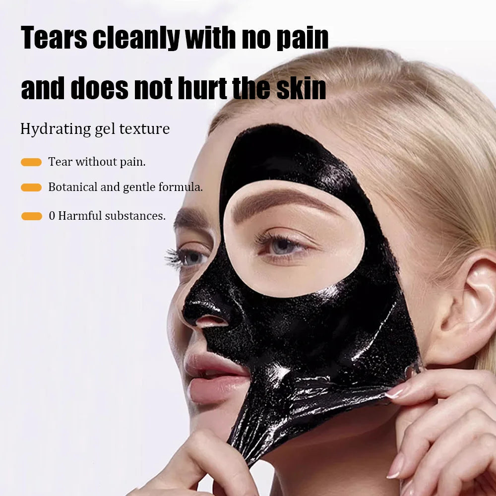 Bamboo Charcoal Black Mask Deep Pore Cleansing Peel Off Facial Treatment