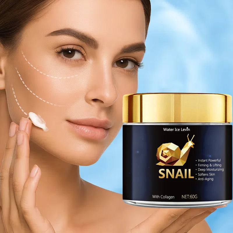 Snail Mucin Moisturizing Cream with Collagen for Radiant Anti Aging Skin