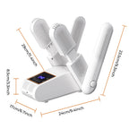 Foldable Electric Shoe and Boot Dryer with Timer
