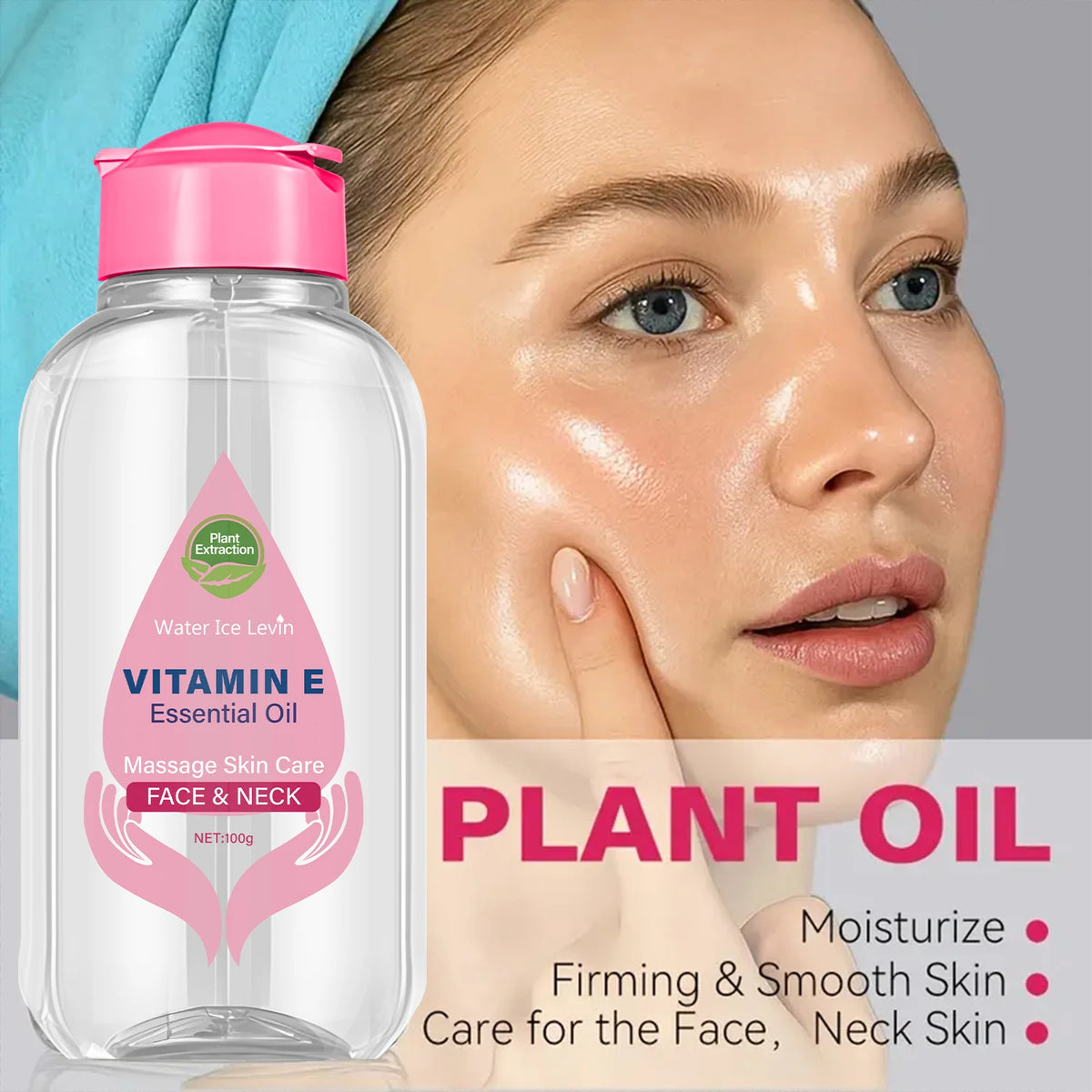 Water Ice Levin Vitamin E Facial Cleanser Moisturizing Face Wash 100g