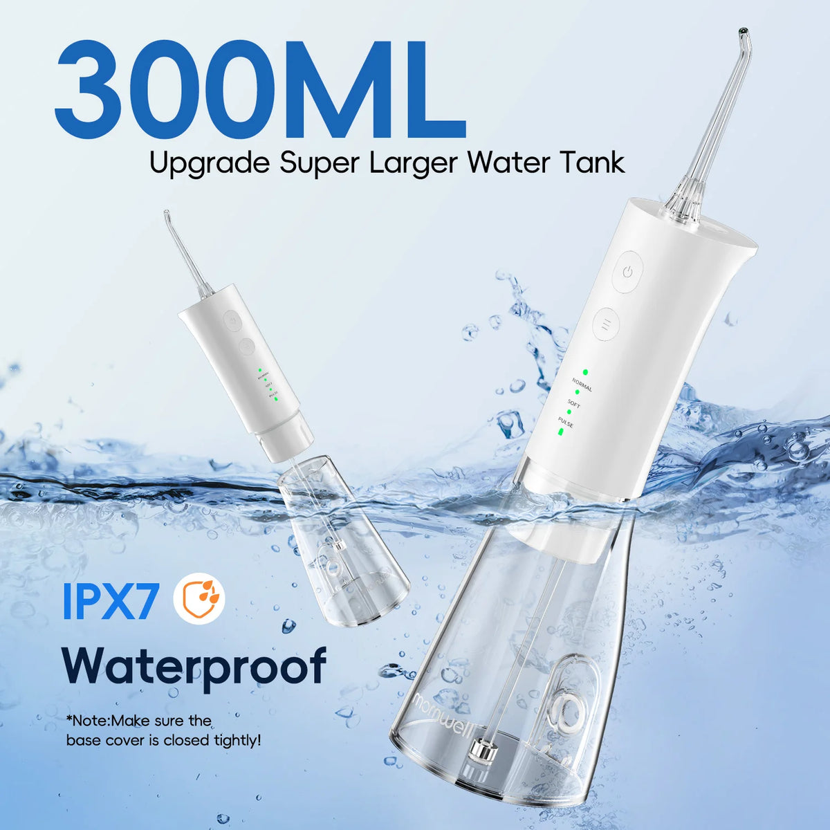 Portable Cordless Water Flosser for Teeth Cleaning