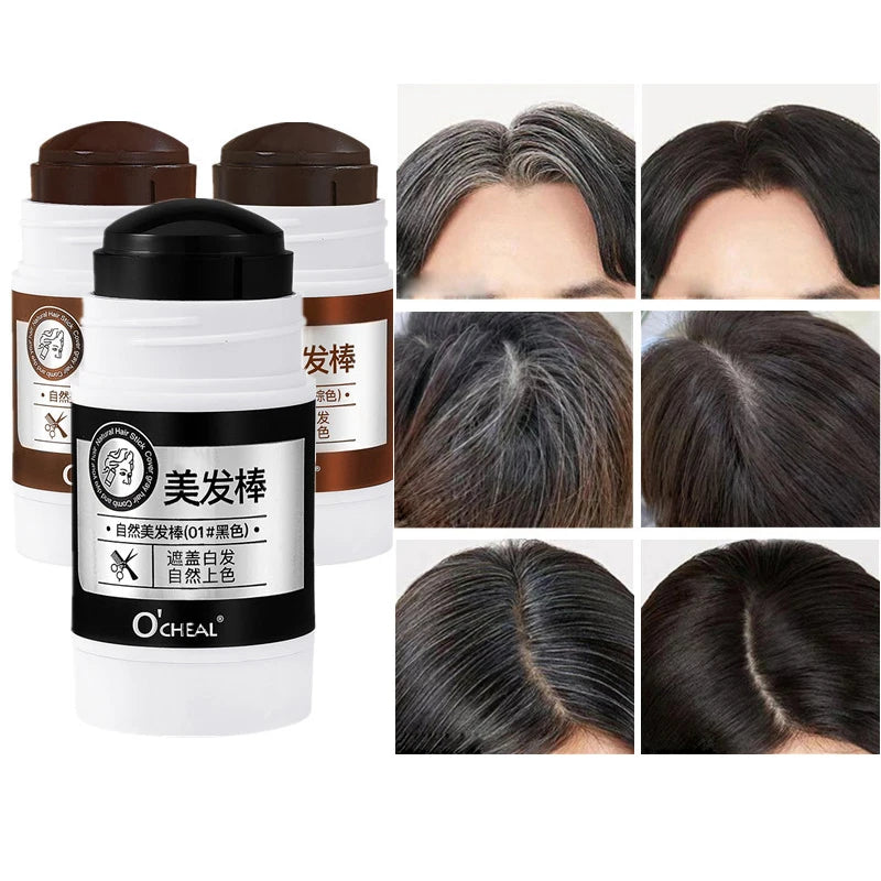 O'CHEAL Waterproof Hair Dye Stick for Gray Hair Coverage - 1