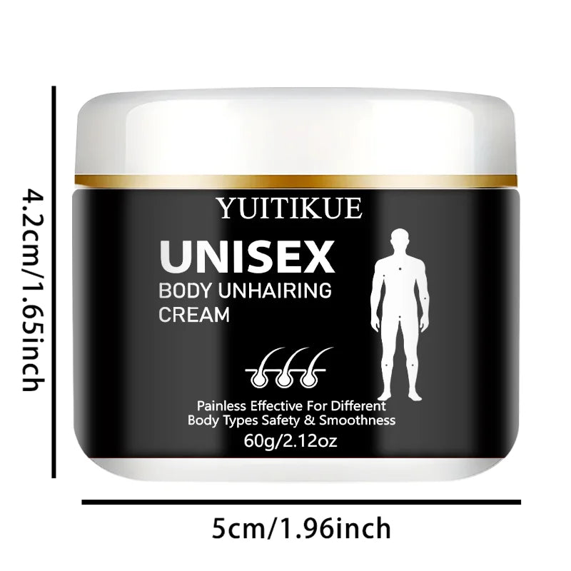 Unisex Body Hair Removal Cream 60g Painless Hair Remover - 13