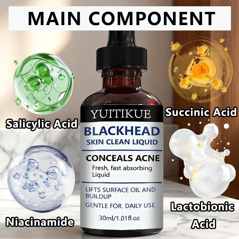 YUITIKUE Blackhead Remover Serum Pore Refining Face Treatment 30ml