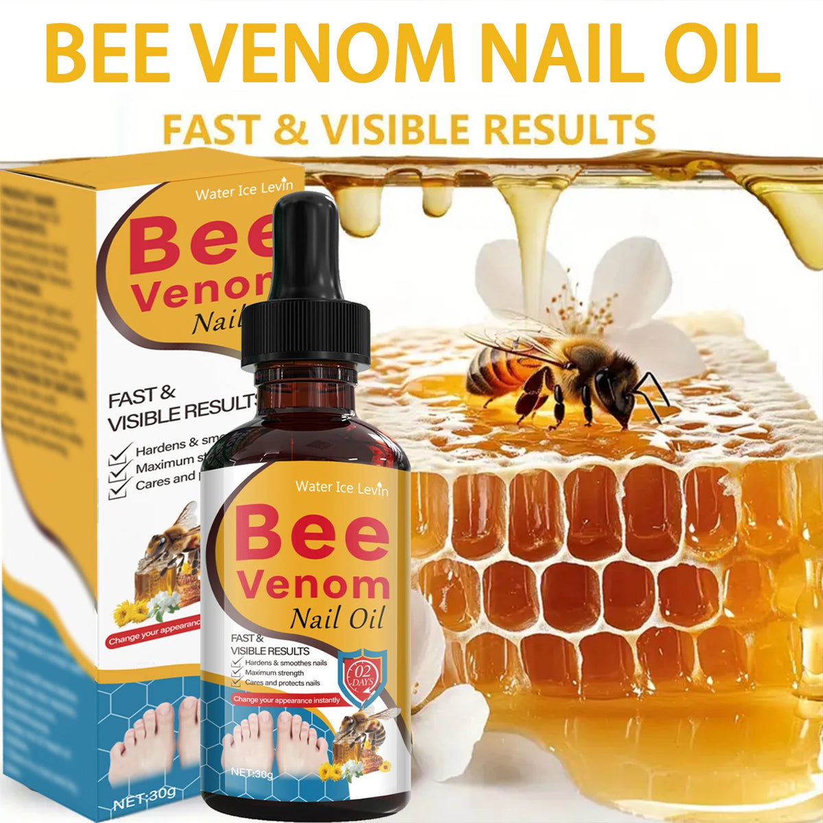Bee Venom Nail Oil Repair Serum for Stronger Smoother Nails