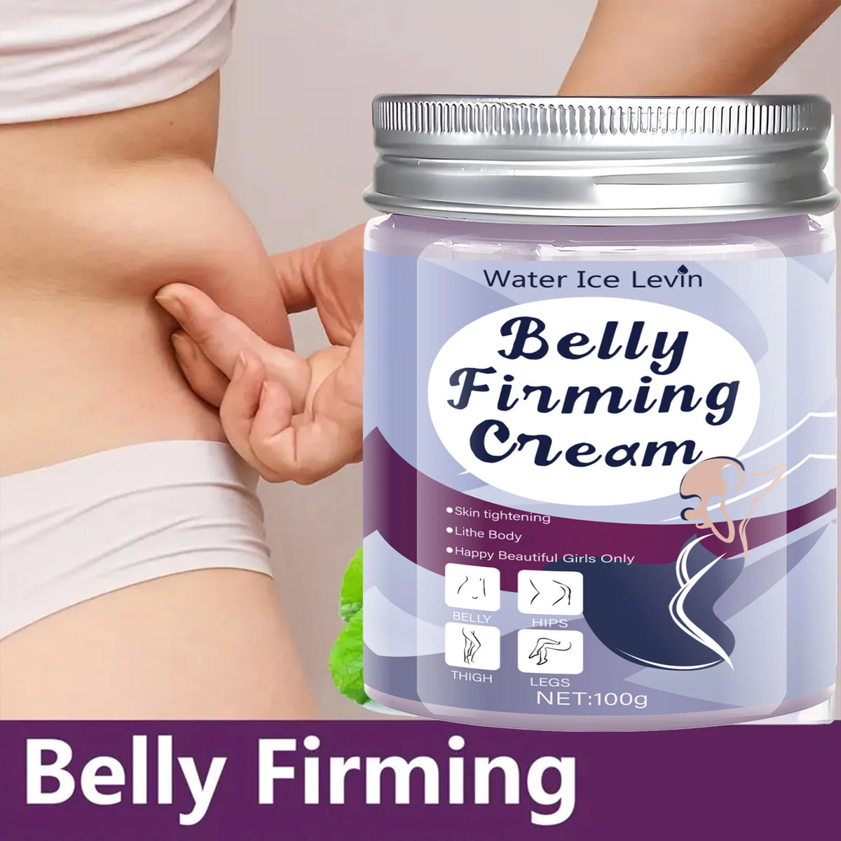 Belly Firming Cream Skin Tightening Body Lotion for Abdomen and Thighs