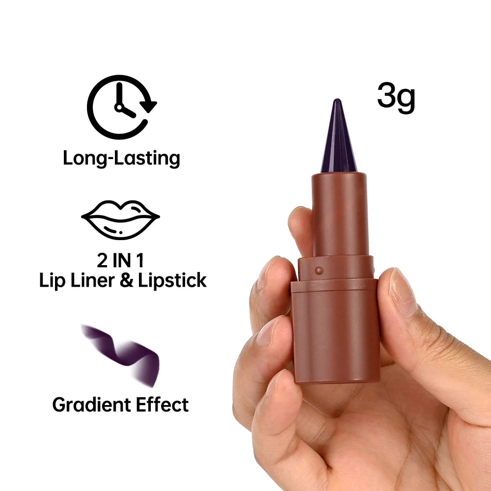 Waterproof Long-Lasting Matte Lip Liner Pencil - 4