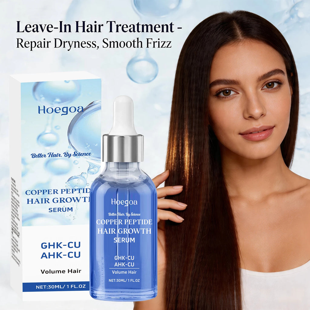 Copper Peptide Hair Growth Serum for Damaged Hair