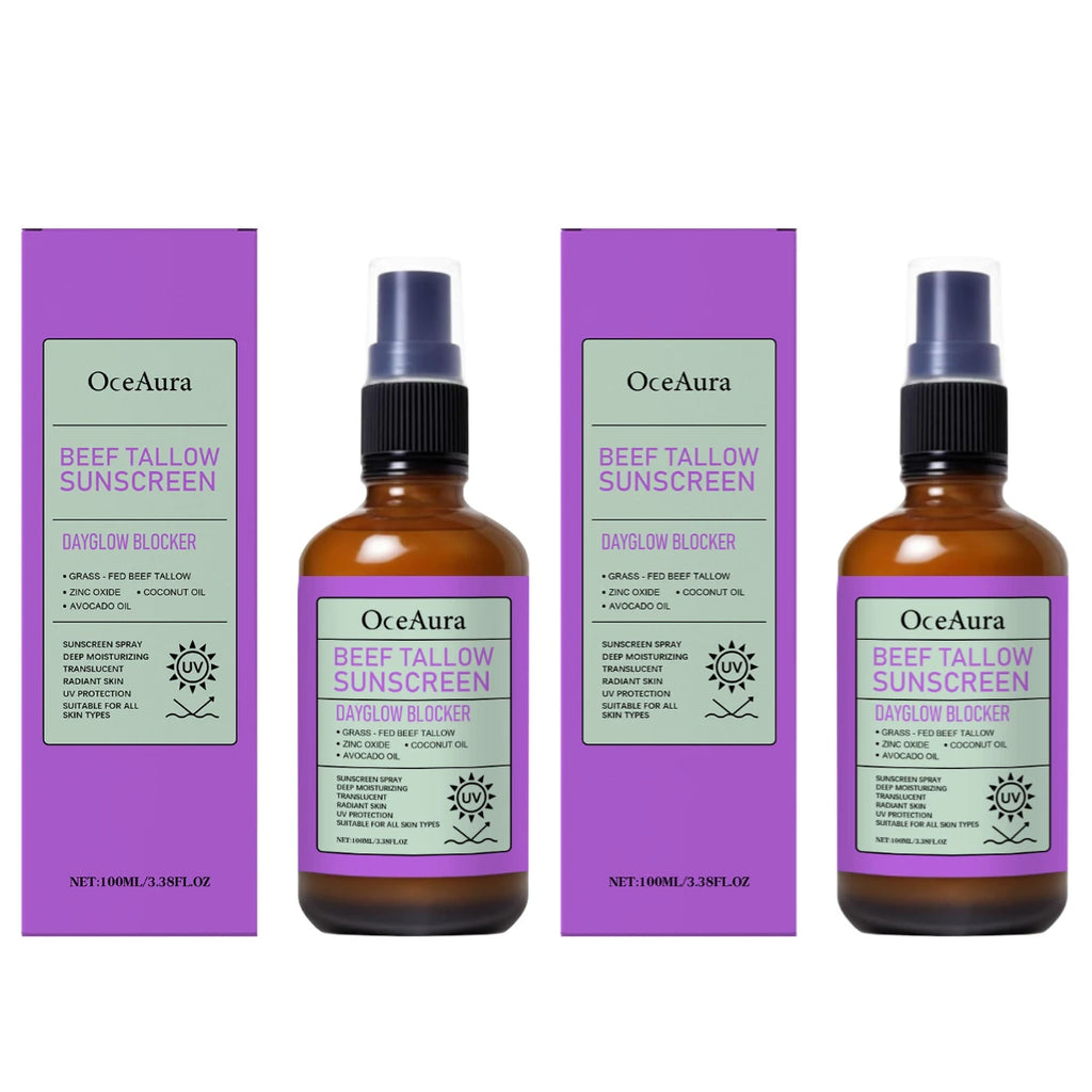 OceAura Beef Tallow Sunscreen Spray Moisturizing UV Protection Mist