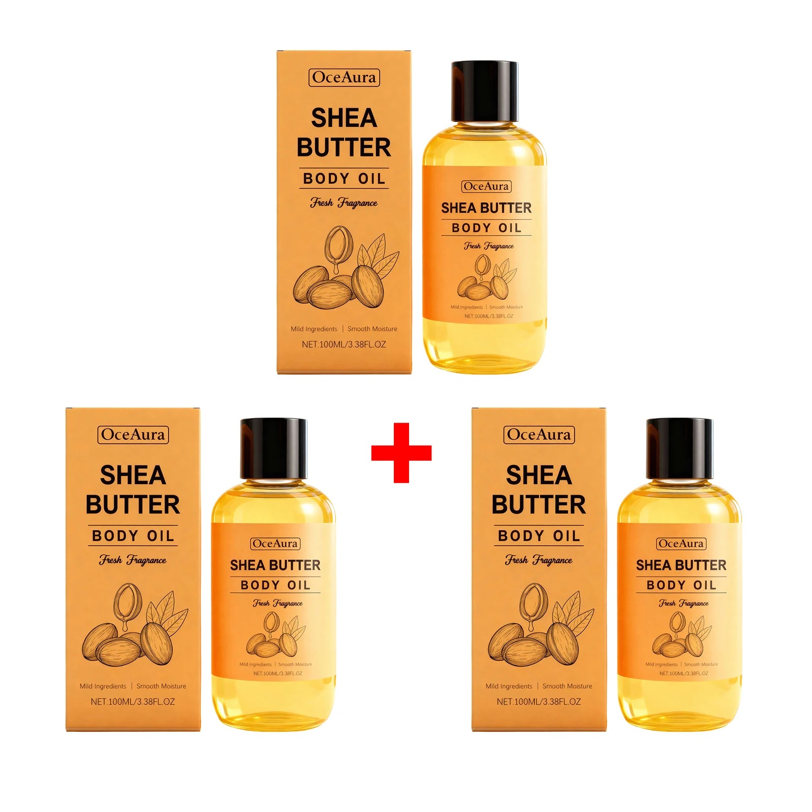 Nourishing Shea Butter Body Oil for Dry Skin Hydration - 20