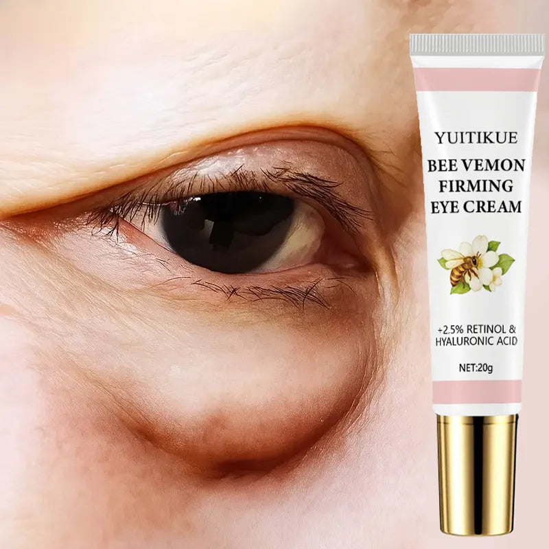Bee Venom Firming Eye Cream Retinol Hyaluronic Acid Anti Aging Treatment - 1