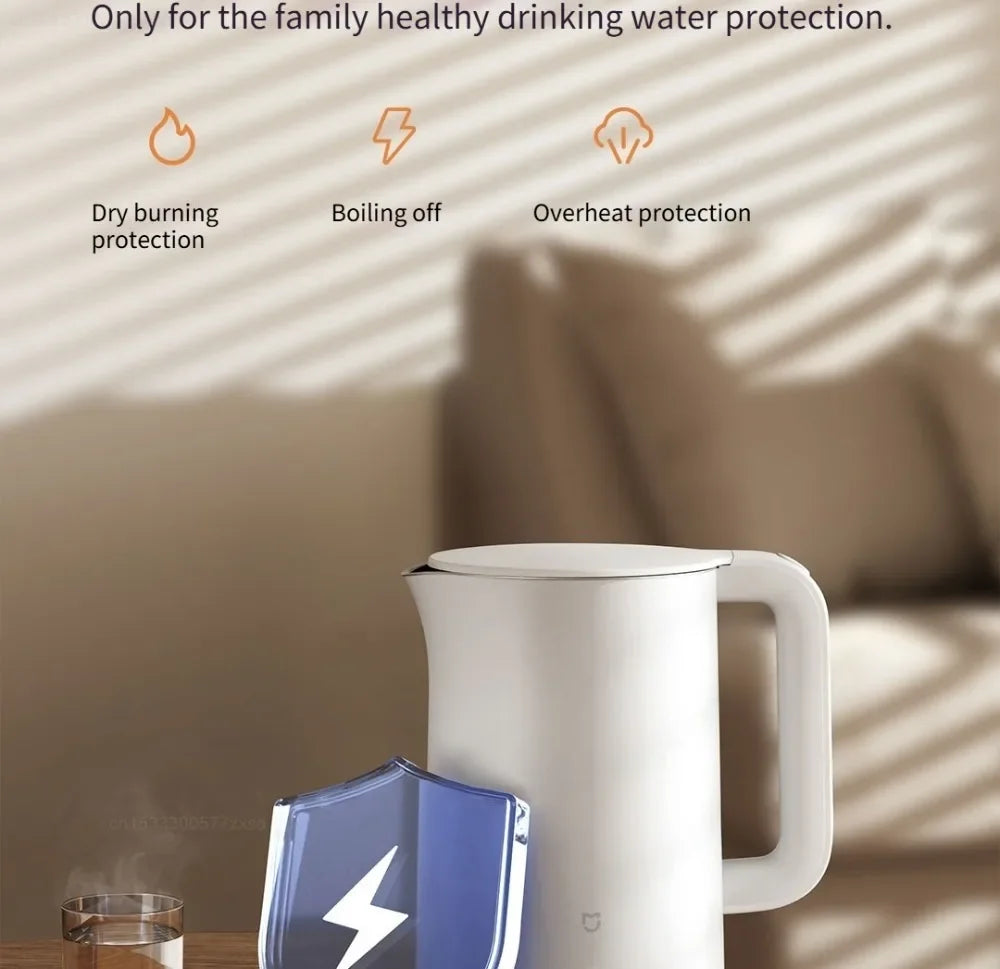 Mijia Smart Electric Kettle 3 Stainless Steel Rapid Boiling Water Heater - 32