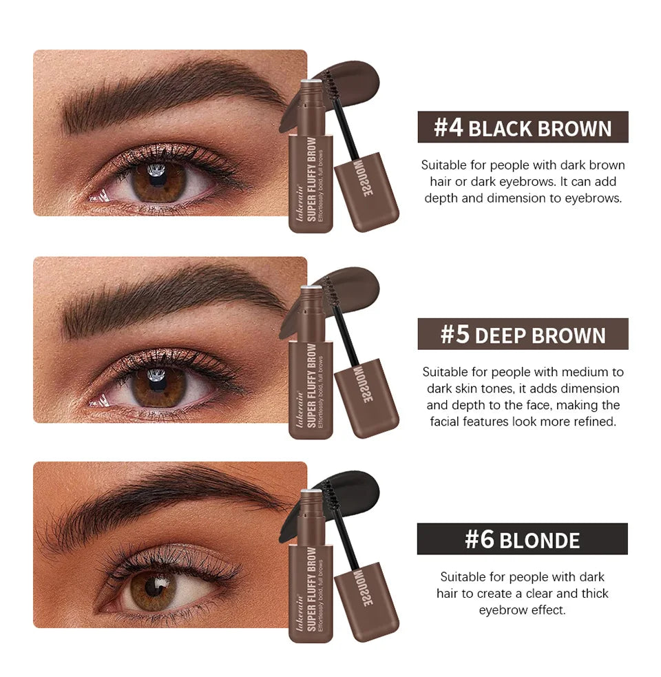 Volumizing Eyebrow Mousse Gel for Fuller Brows