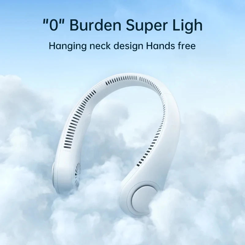 Portable Bladeless Neck Fan Rechargeable Hands Free Personal Cooler