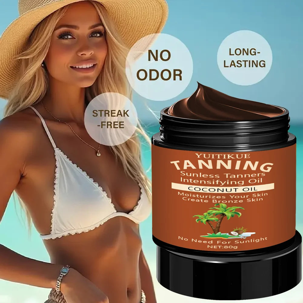 YUITIKUE Self Tanning Cream Sunless Body Bronzer and Moisturizer 80g - 6
