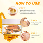 Turmeric Vitamin C Exfoliating Body Scrub Brightening Skincare 200g