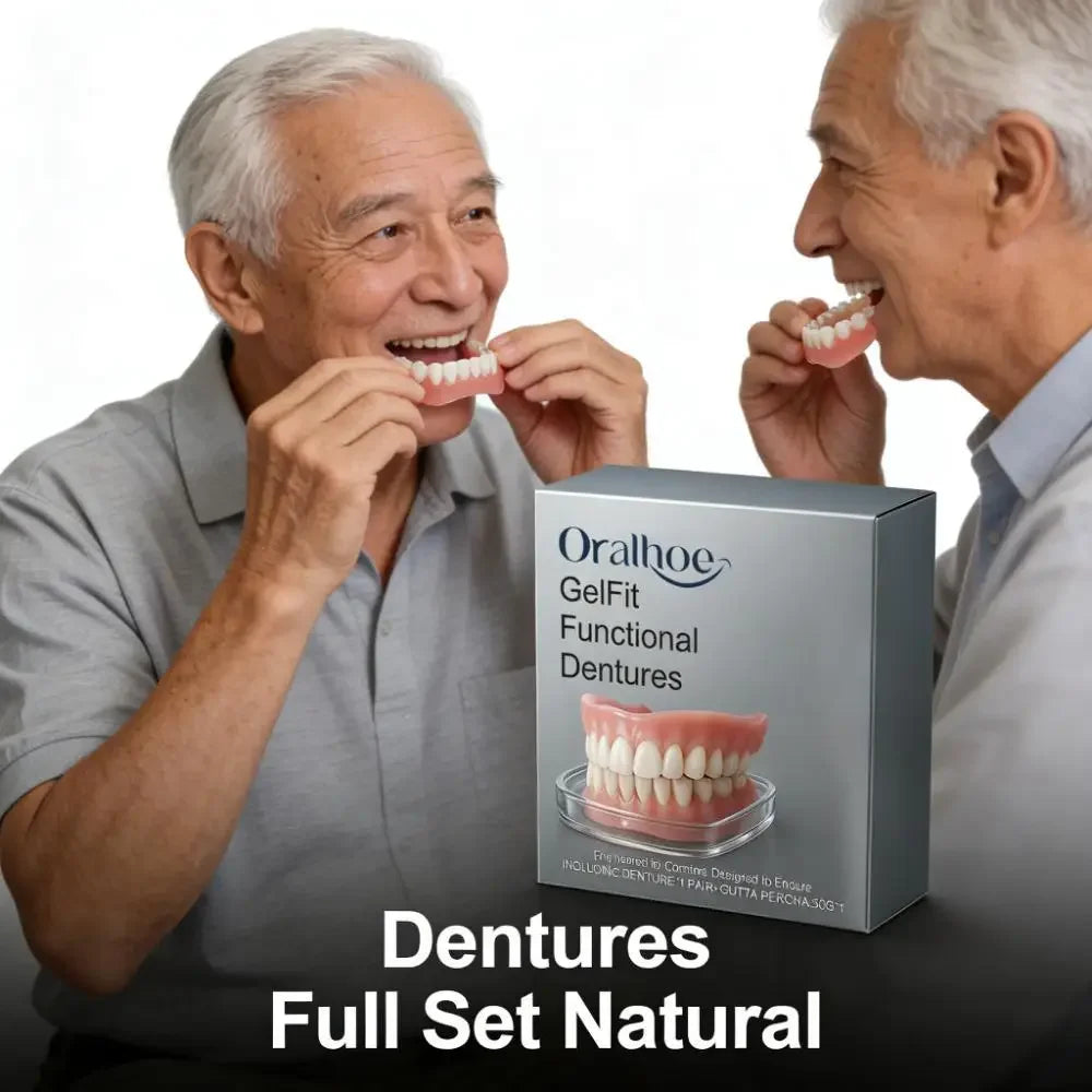 Temporary Realistic Denture Set for Missing Teeth and Gaps