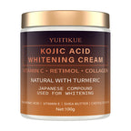 Kojic Acid Whitening Cream with Vitamin C and Turmeric for Face and Body
