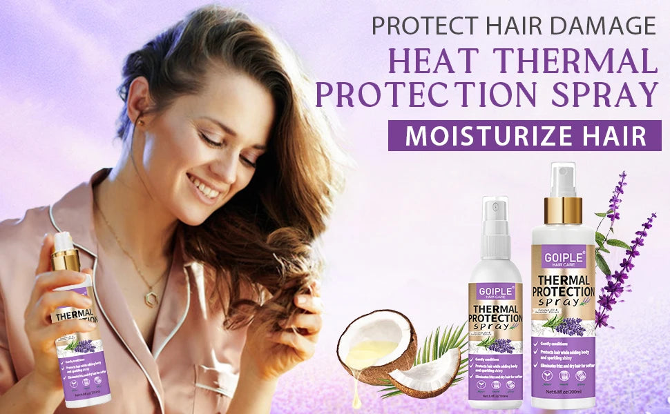 Lavender Extract Thermal Hair Protection Spray for Natural Hair and Wigs - 7