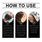 Natural Herbal Black Hair Dye Shampoo for Grey Coverage 100ml
