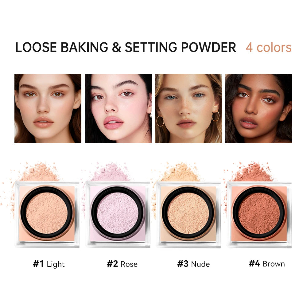 Matte Setting and Baking Loose Face Powder