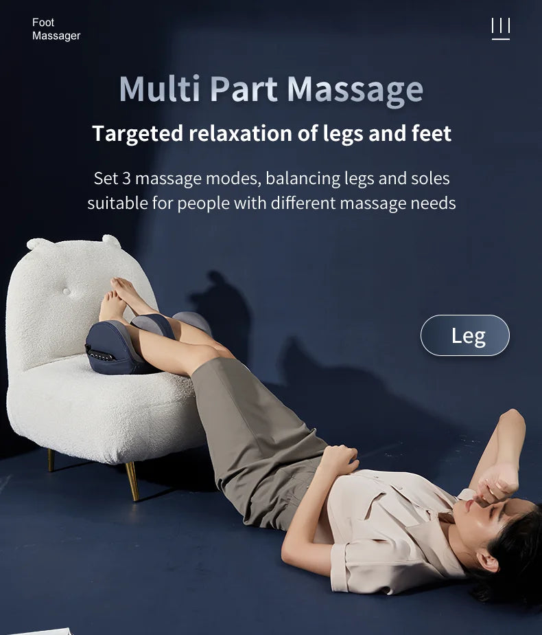 Shiatsu Foot and Calf Massager with Heat for Circulation
