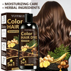 5-in-1 Herbal Hair Dye Shampoo for Grey Hair Coverage 100ml
