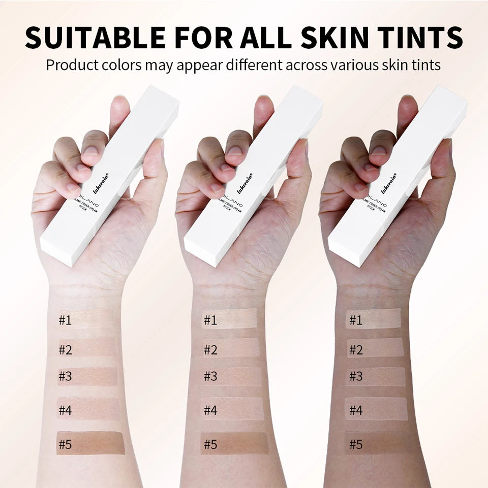 Dual-Ended Waterproof Foundation Stick with Built-in Brush - 12